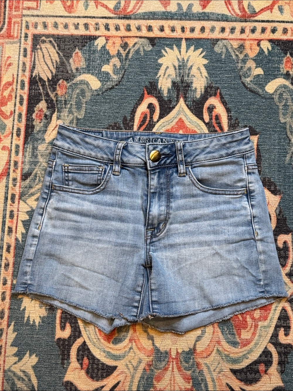 American Eagle Outfitters Light Wash Denim Jean Shorts